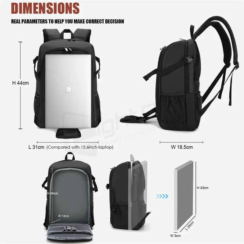 Large Capacity DSLR Camera Backpack with 15.6 Inch Laptop Compartment