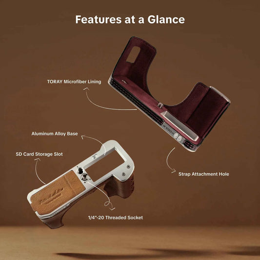 PGYTECH Leather Camera Case for Fujifilm X Series