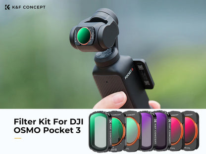 K&F Concept Filter Kit for DJI Osmo Pocket 3 - ND4 8 16 32