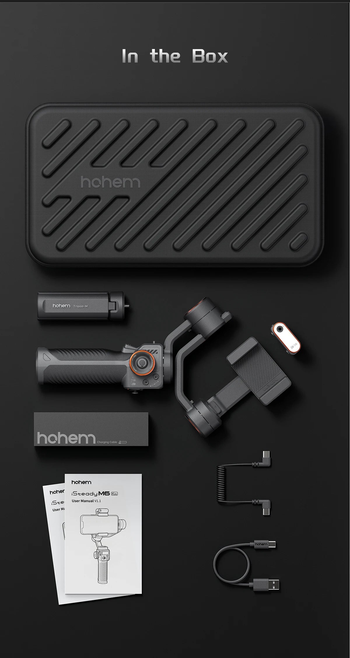 Hohem iSteady M6 Smartphone Gimbal Kit with AI Tracker