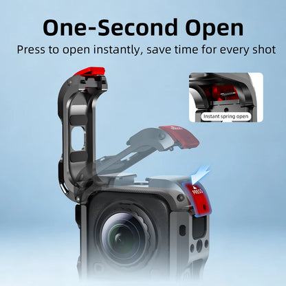 Flymile Aluminium Camera Cage for Insta360 X6