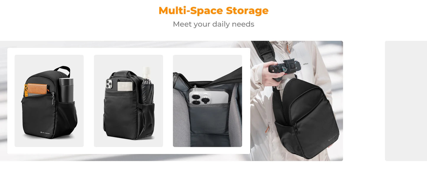 K&F Concept 5L Lightweight Camera Sling Bag