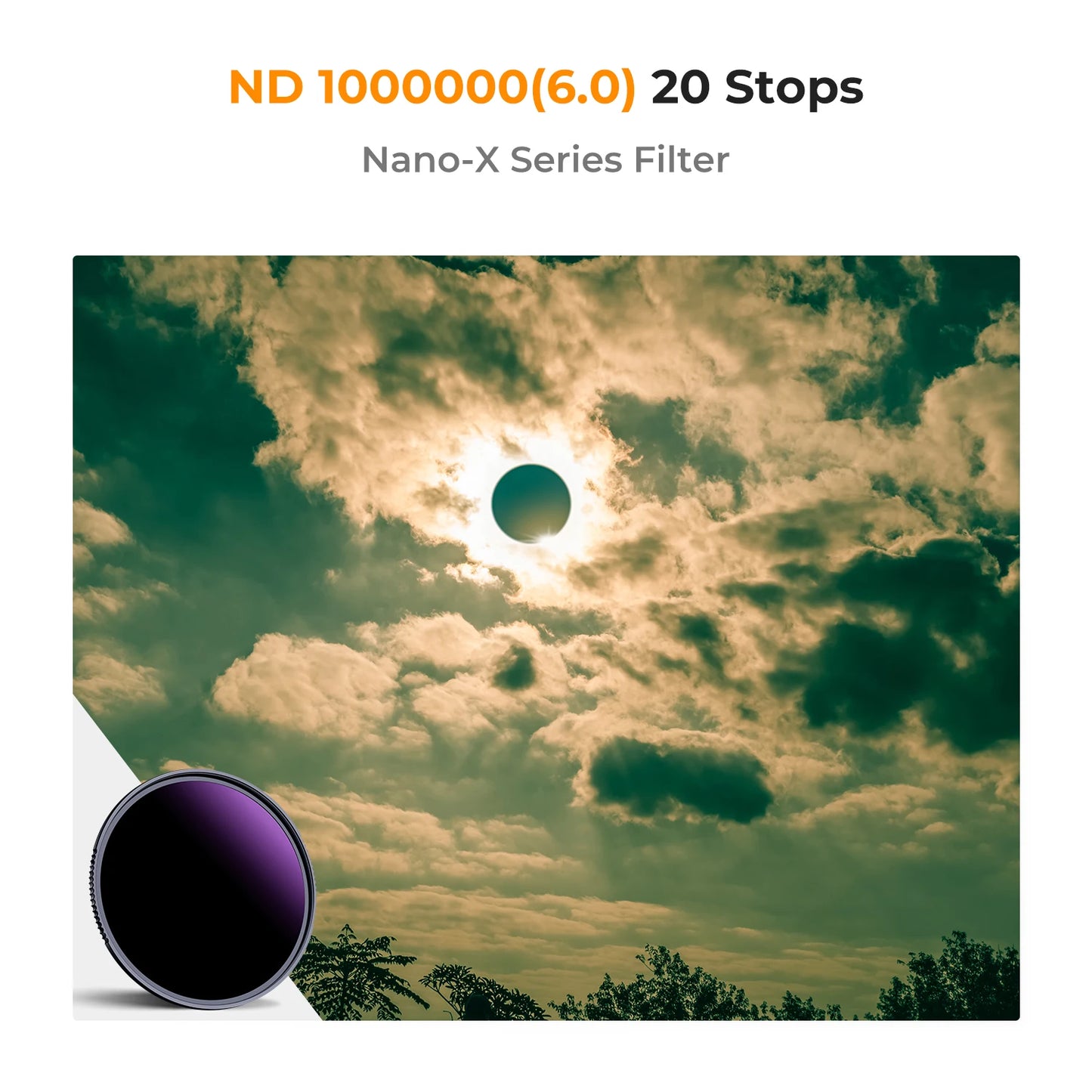 K&F ND1000000 20-Stop Solar Lens Filter
