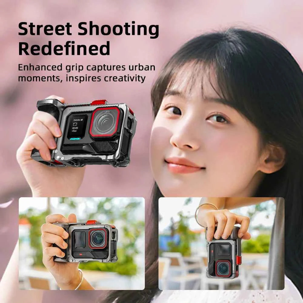 Flymile Camera Cage & Handle Grip Kit for Insta360 Ace Pro 2