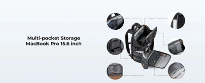 K&F 20L Hardshell Camera Backpack with 15.6 Inch Laptop Compartment