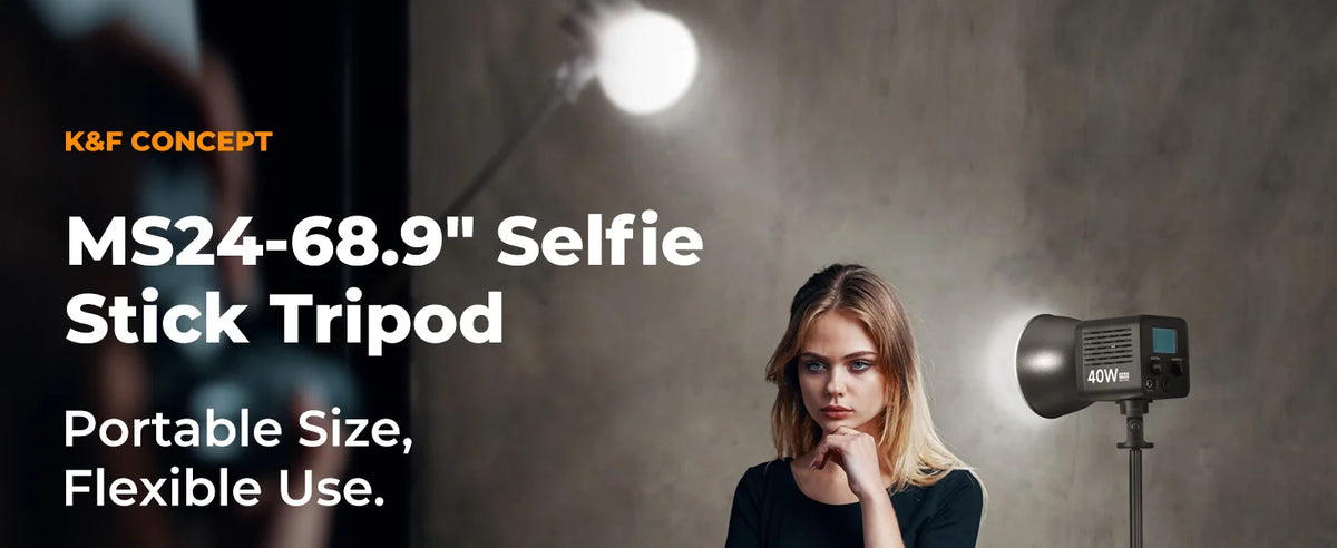 K&F MS24 175cm Phone Selfie Stick Tripod