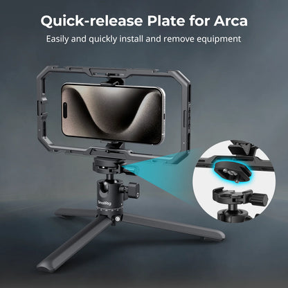 SmallRig 4630 Metal Tabletop Tripod with Arca-Swiss Quick Release Plate