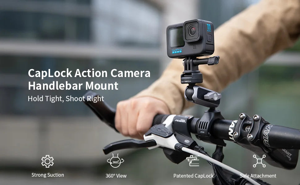 PGYTECH CapLock Bike & Motorcycle Handlebar Mount