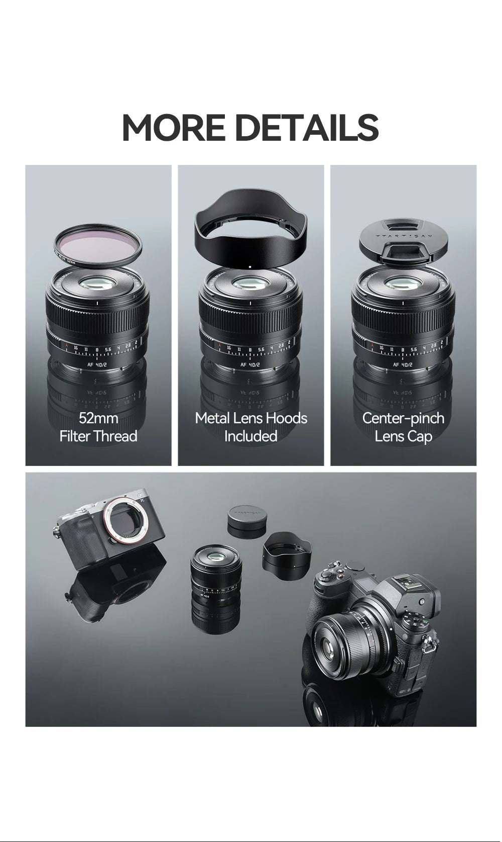 TTArtisan AF 40mm f/2 Full Frame Autofocus Lens