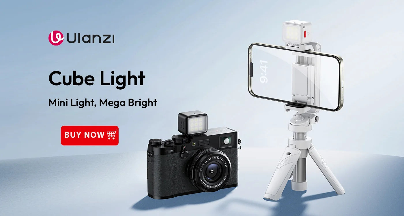 Ulanzi MT-08 White Mini Tripod and Hand Grip