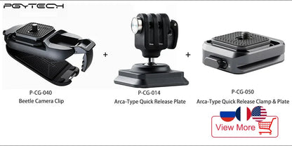 PGYTECH Arca Quick Release Plate for Action Cameras