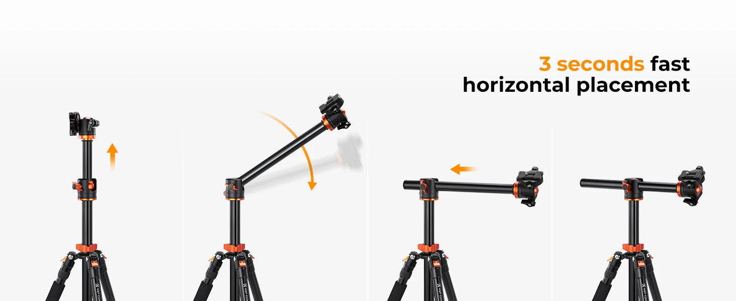 K&F Concept T255A3 72-Inch Aluminium Monopod Tripod