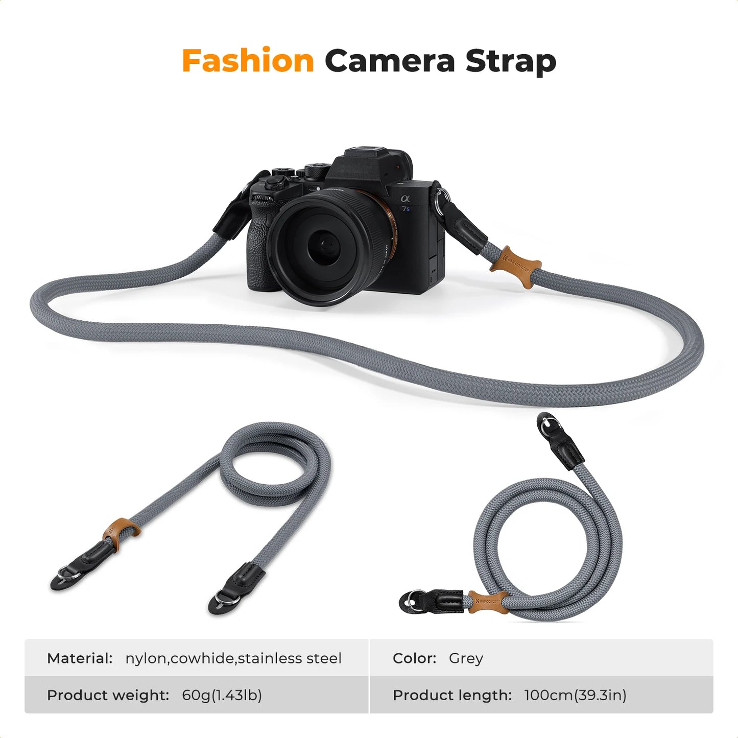K&F Concept 100cm Nylon Rope Camera Strap
