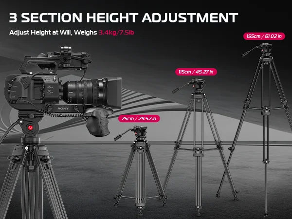 Ulanzi MT-81 Heavy Duty Aluminium Camera Tripod
