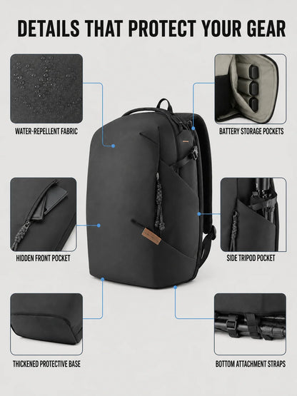 SOARSHOT 16L/22L Water-Resistant Camera Backpack