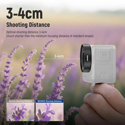 NEEWER 2x Macro Lens for DJI Osmo Action 5 Pro and Action 4