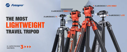 Fotopro X-Aircross 3 Carbon Fibre Travel Tripod