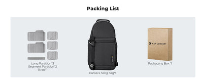 K&F Concept 10L Camera Sling Bag for DSLR & Mirrorless Cameras