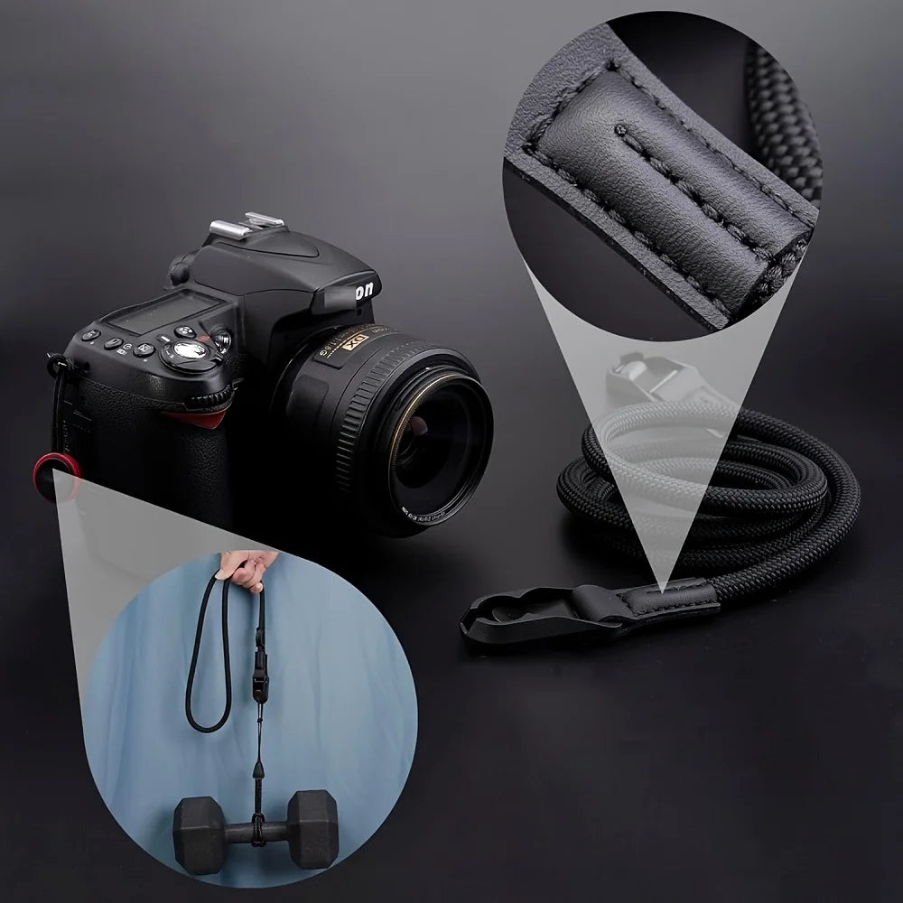 Quick Release Adjustable Climbing Rope Camera Strap