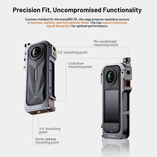 PGYTECH Camera Cage for Insta360 X5 & X4