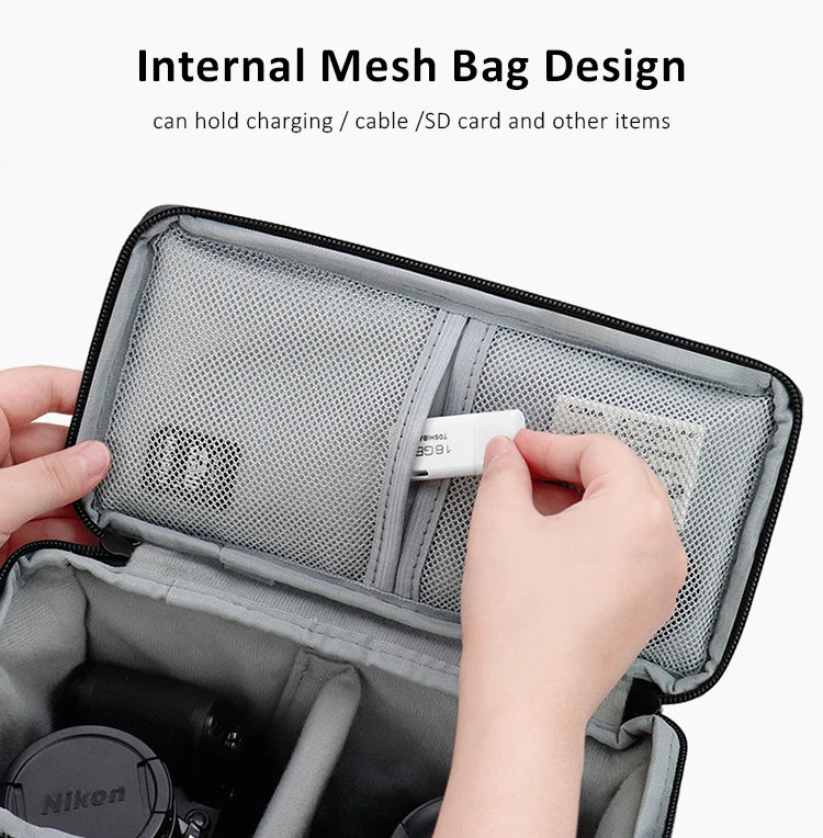 Camera Hub Essentials Waterproof DSLR Camera Backpack - Grey-S