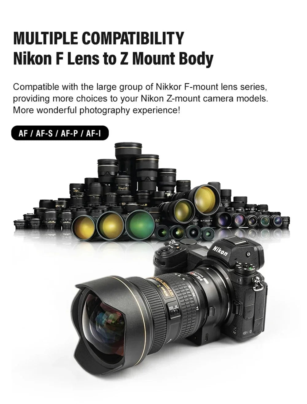 VILTROX NF-Z Nikon F to Nikon Z Autofocus Lens Adapter