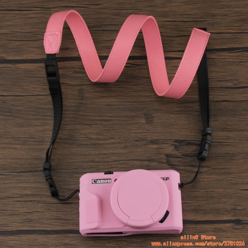 Camera Hub Essentials PU Leather Compact Camera Neck Strap