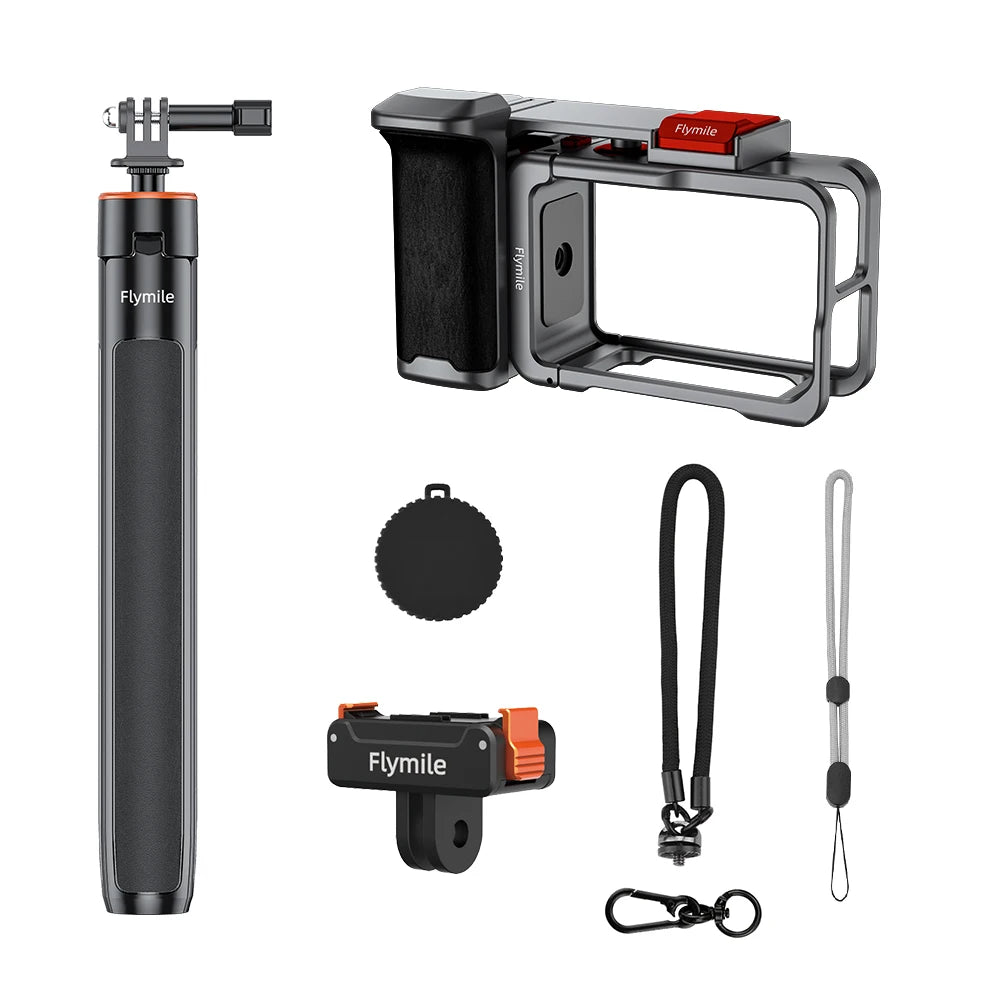 Flymile Camera Cage & Grip for DJI Osmo Action 4 / 5 Pro
