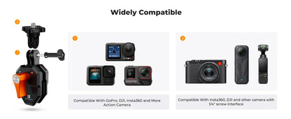 K&F Concept Windshield Clamp Action Camera Mount
