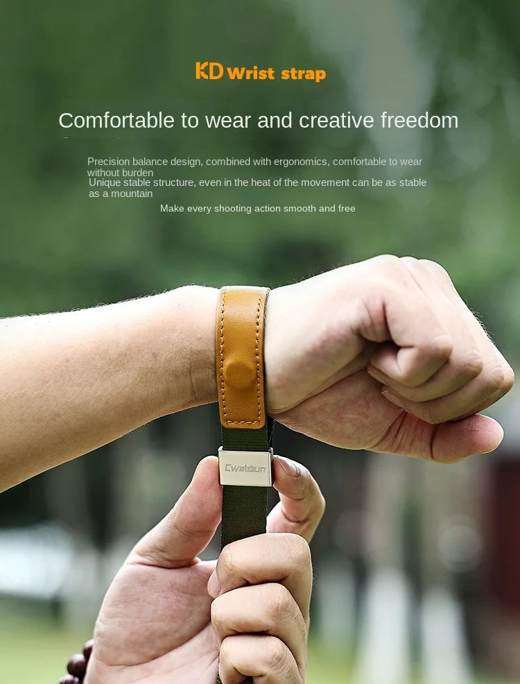 Camera Hub Essentials Leather & Nylon Quick Release Wrist Strap