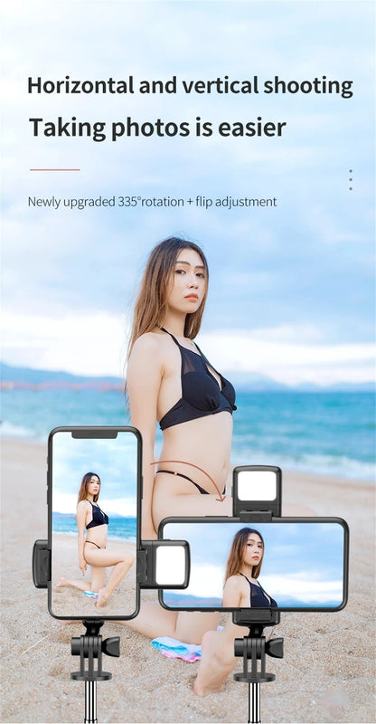 Bluetooth Selfie Stick Tripod with Wireless Remote for Smartphones