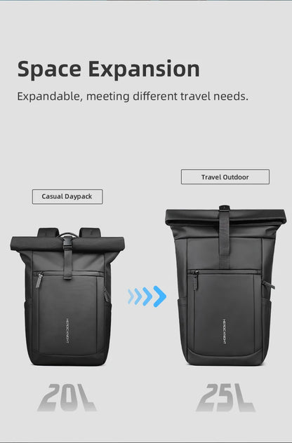 Heroic Knight Expandable Rolltop Laptop Backpack