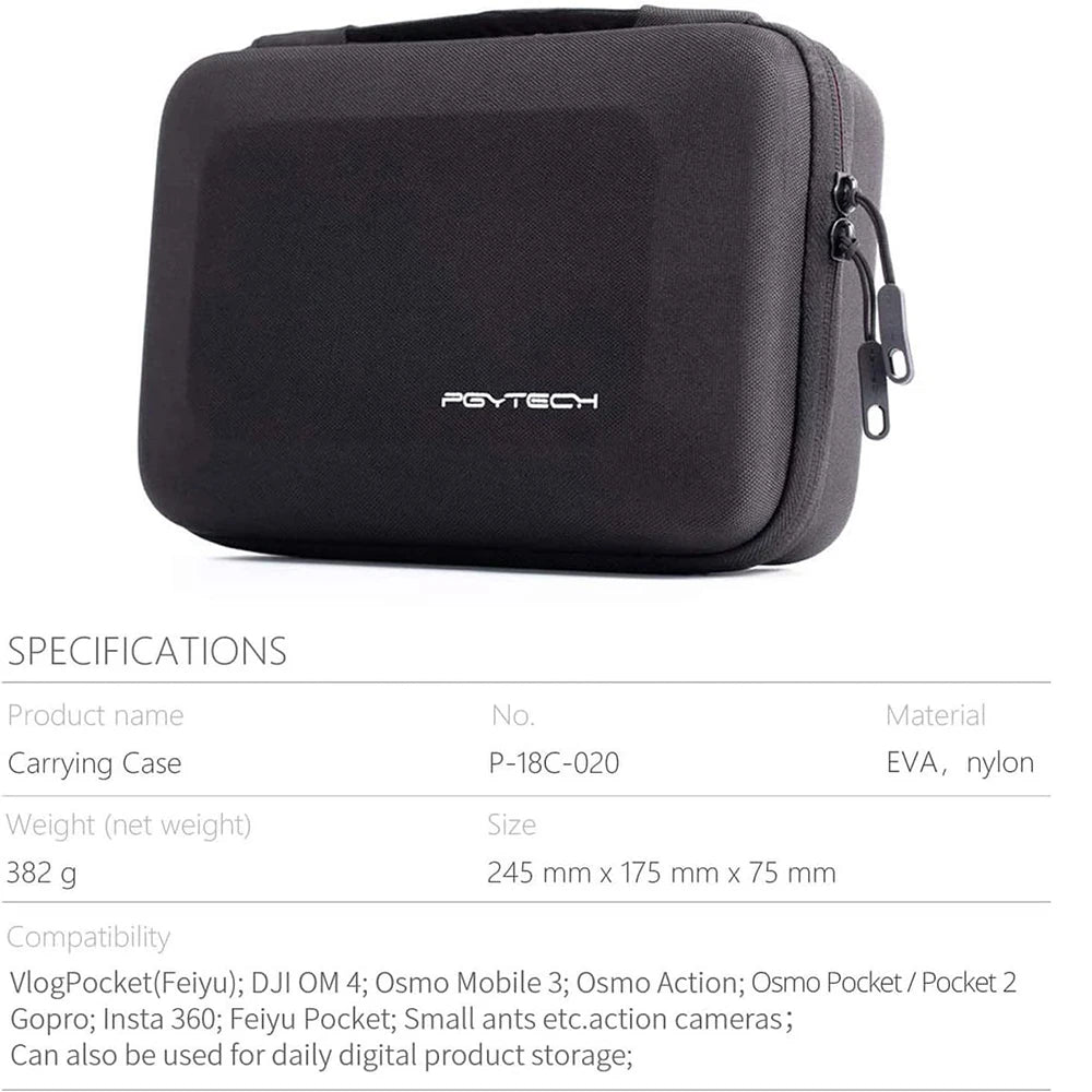 PGYTECH Carrying Case for DJI Pocket & Action Cameras