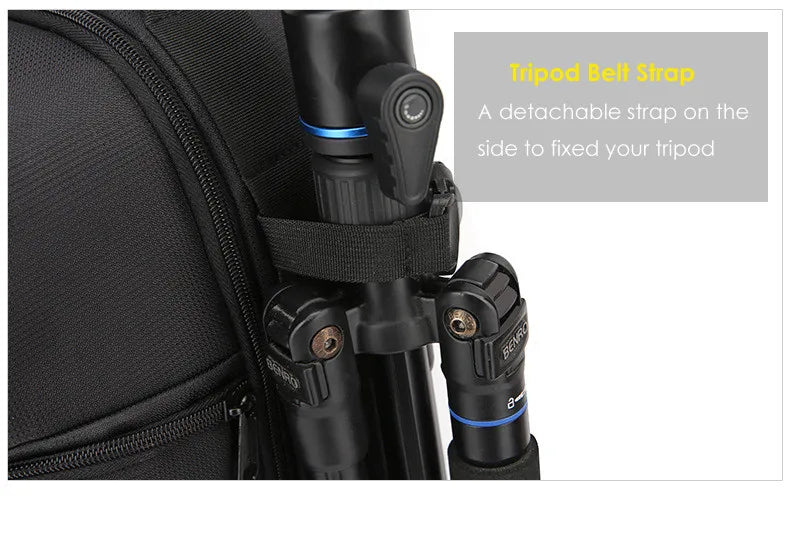 15.6 Inch Laptop Camera Backpack with Reflective Stripe