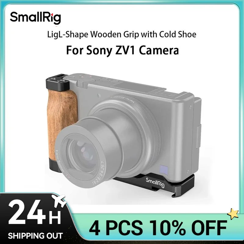 SmallRig L-Shape Wooden Grip for Sony ZV-1