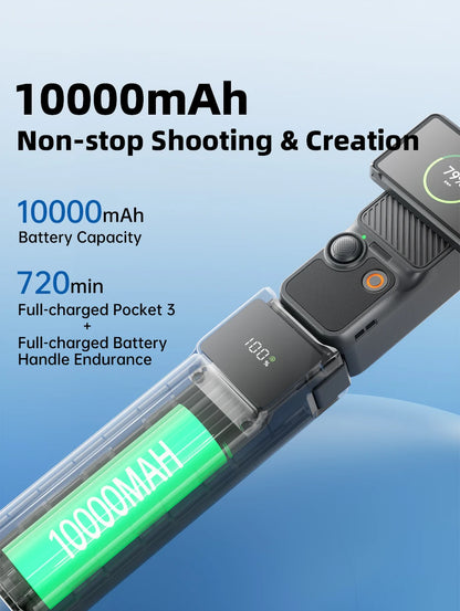 NOHON Battery Handle for DJI Osmo Pocket 3 / 4