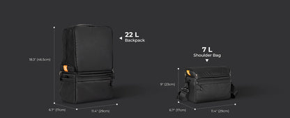 K&F Concept 22L 2-in-1 Camera Backpack & Shoulder Bag