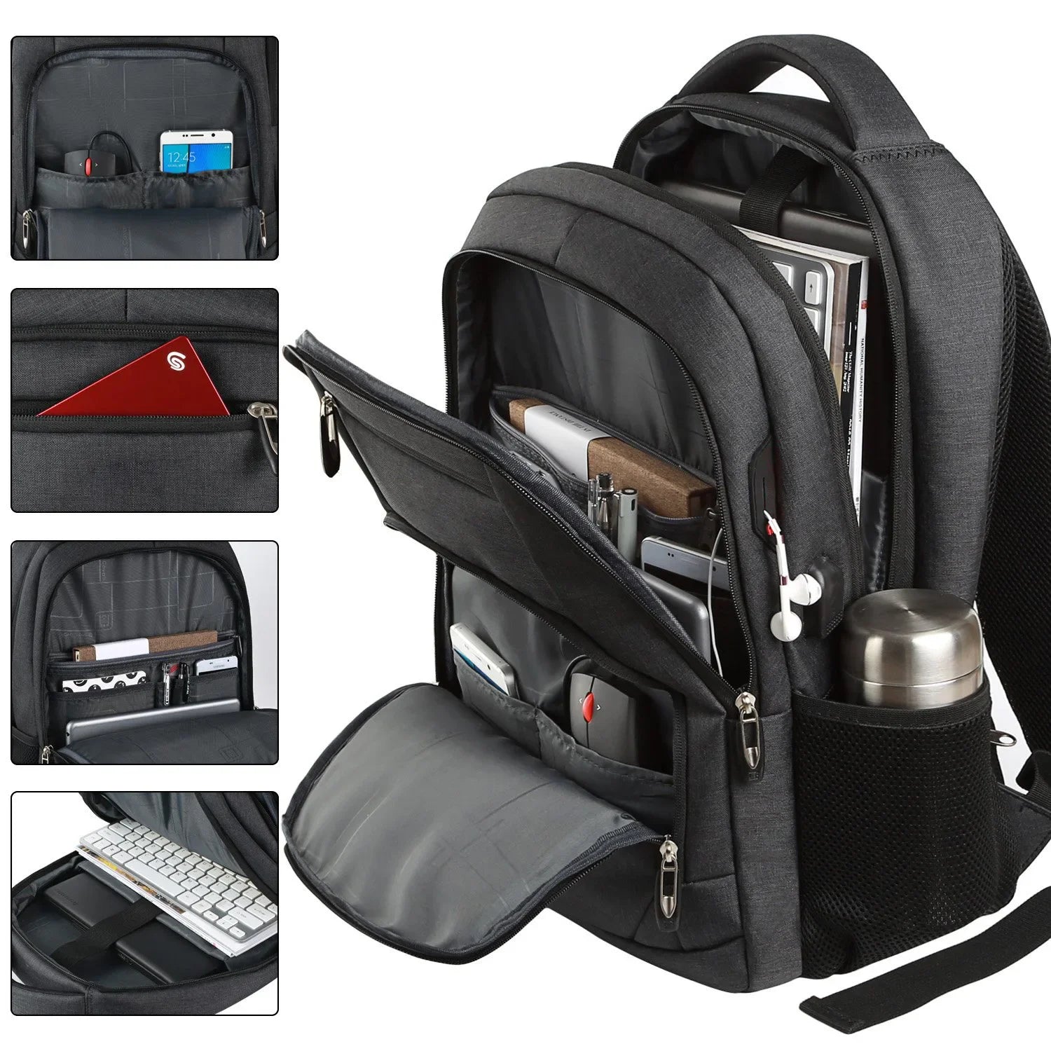 Camera Hub Essentials 18-Inch Waterproof Camera Backpack - Black