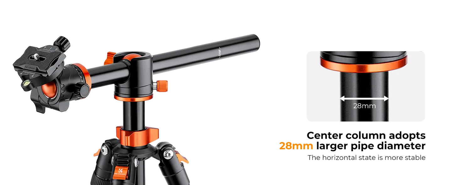 K&F Concept T255A3 72-Inch Aluminium Monopod Tripod
