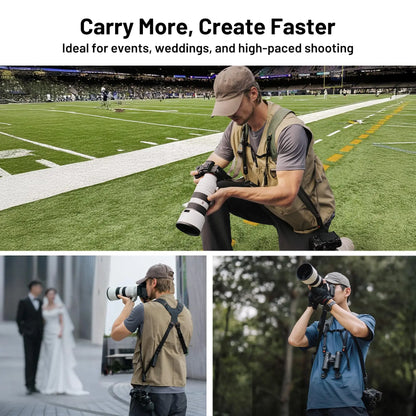 PGYTECH Camera Strap Master Leather Multi-Camera Harness