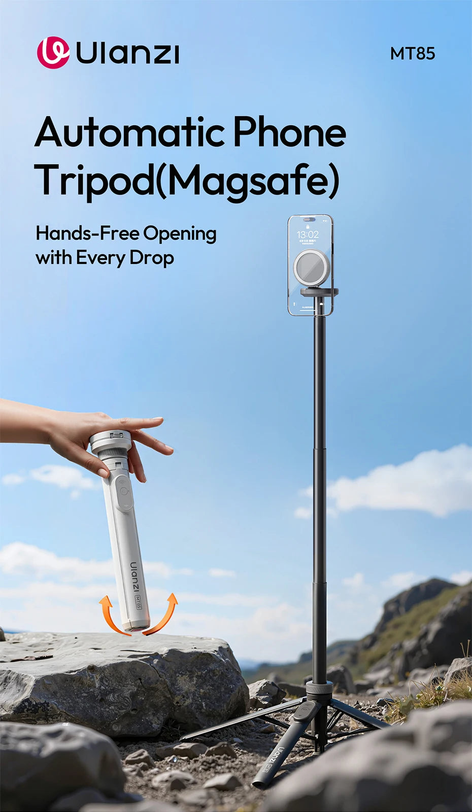 Ulanzi MT85 MagSafe Phone Tripod with Wireless Remote