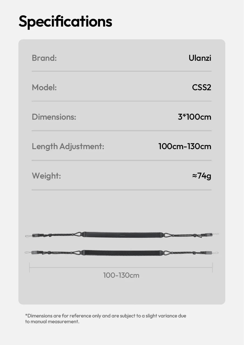 Ulanzi CSS2 U-Snap Lite Quick Release Camera Strap
