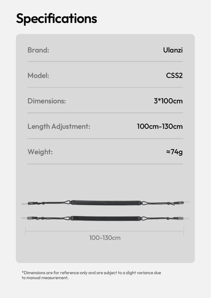 Ulanzi CSS2 U-Snap Lite Quick Release Camera Strap