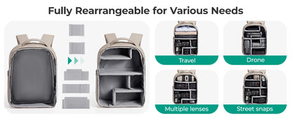 BAGSMART Multifunctional DSLR Camera Backpack - CameraHUB