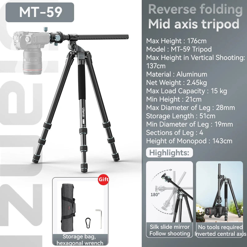 Ulanzi MT-59 Professional Overhead Camera Tripod