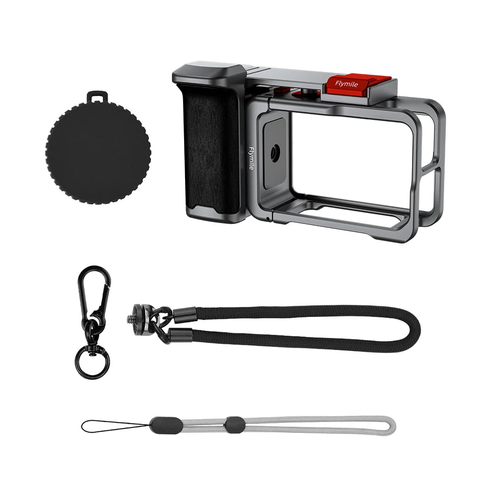 Flymile Camera Cage & Grip for DJI Osmo Action 4 / 5 Pro
