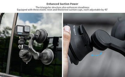 PGYTECH CapLock Triple Suction Camera Mount