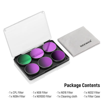 NEEWER Filters for DJI Osmo Action 3 / 4 / 5 Pro