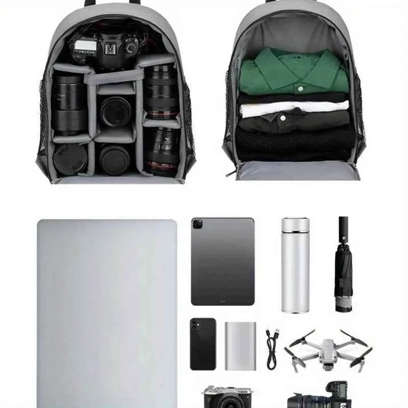 Waterproof DSLR Camera Backpack with Rain Cover & Laptop Compartment product image