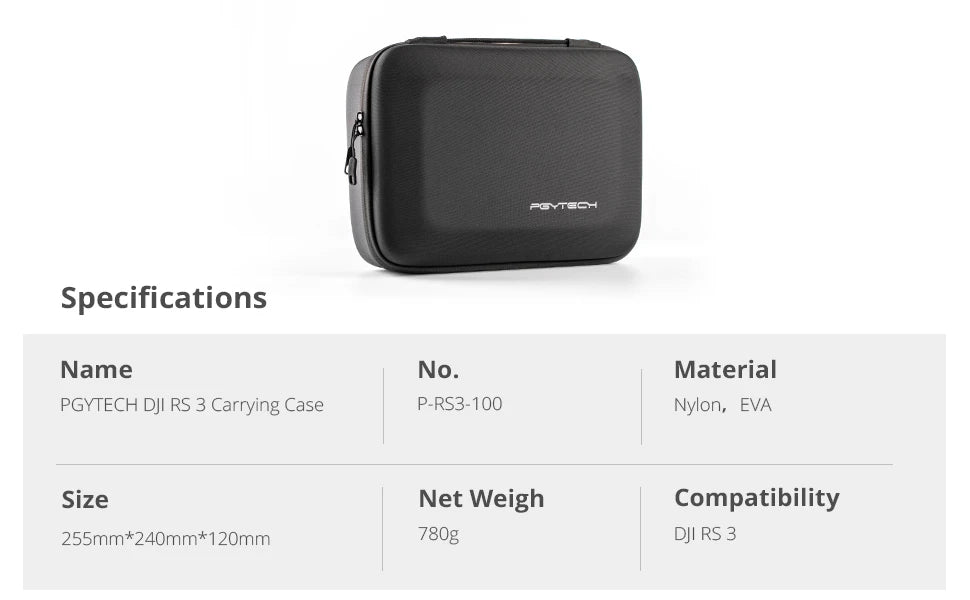 PGYTECH Gimbal Shoulder Bag for DJI RS 3